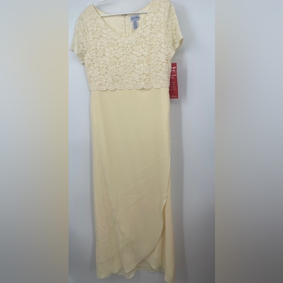 VTG Lanz of Salzburg Ivory Lace Gown Mother of the Bride Size 10 NWT Deadstock - Picture 1 of 5